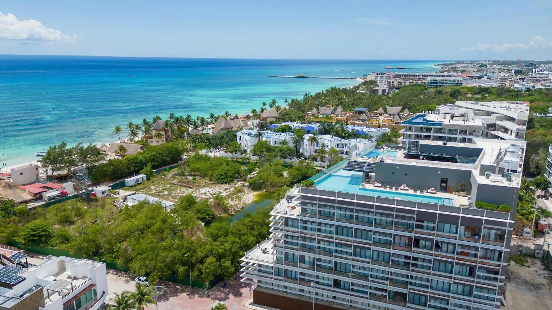 Magnifica Vista Al Mar Caribe En Singular Dreams Apartment Playa del Carmen